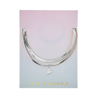 Foxy Originals Rosie Silver Heart Slider Bracelet