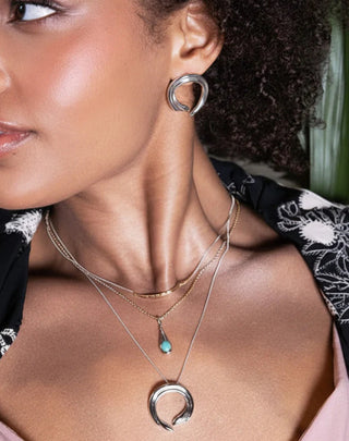 Sarah Mulder Hiatus Necklace in Rhodium