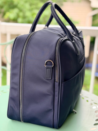 Lambert Amalfi Navy Nylon Travel Tote