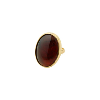 Pilgrim Still Ring in Gold & Brown