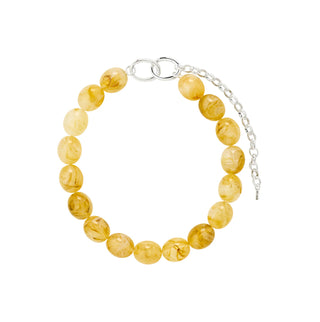 Pilgrim Still Yellow & Silver Necklace
