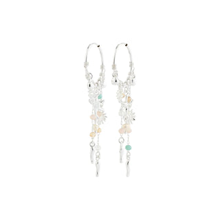 Pilgrim Prism Silver Hoop