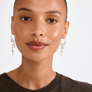 Pilgrim Prism Silver Hoop