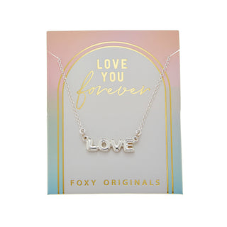 Foxy Originals Silver Love Bubble Necklace