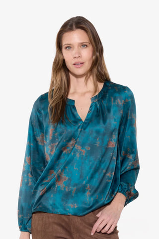 Beddome Long Sleeve Spilt V-Neck Blouse