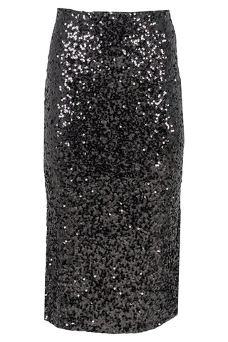 Astrid Black Sequin Skirt