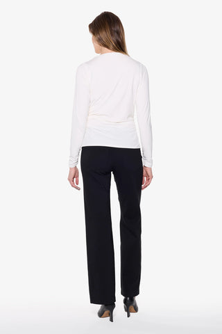 Beddome Shirred Winter White Bamboo Top