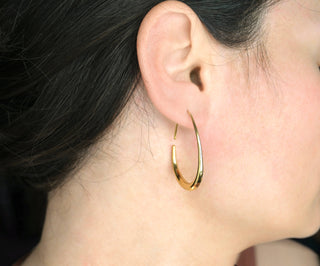 Blueeye Jewellery Gold Teardrop Hoop