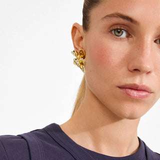 Pilgrim Gold Halen Flower Earrings