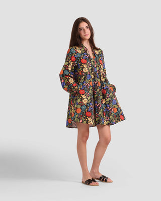 Poplin & Co. Black Floral Boho Mini