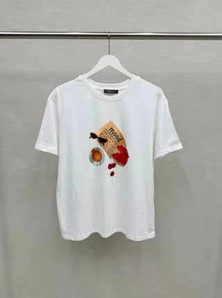 Anaz Croissant & Coffee Graphic Tee