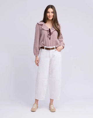 Yoga Denim "Madonna" Malia White Horseshoe Jean