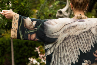 Market of Stars Under My Wing Jacket-Length Kimono