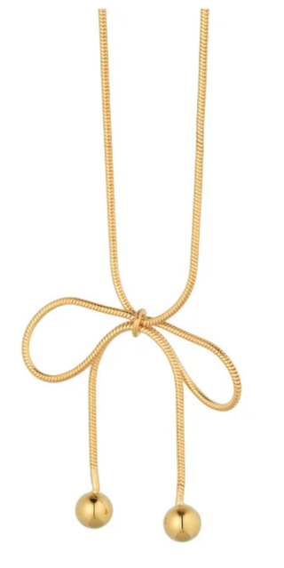 Hoopla Style Bow Necklace