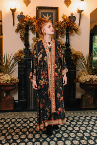 Market of Stars Heart of Gold Opera Duster Kimono Robe