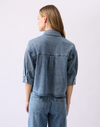 Yoga Denim Loose Featherweight Shirt