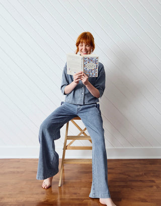 Yoga Denim Featherweight Lily Wide Leg in Alpine
