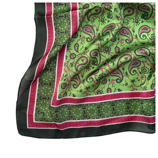 Iconic Mi Green Paisley Scarf