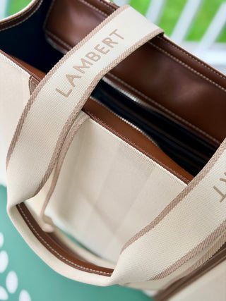 Lambert Erica Tote in Hazelnut Stripe