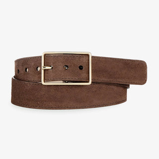 Brave Leather Caloe Belt in Castoro Suede