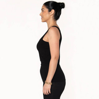 Terrera Effortless Bamboo Bra Tank in Black
