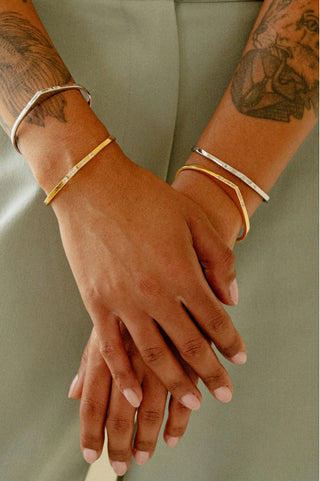 Sarah Mulder Golden Hour Cuff Rhodium CZ