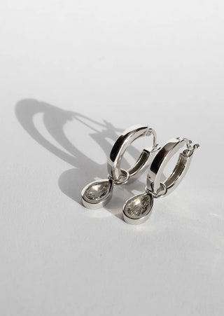 Sarah Mulder Koy Earrings in Rhodium