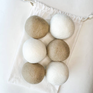 Organic Wool Dryer Balls (Set of 6)