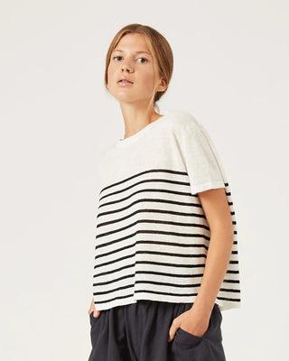 Naïf Noella Tee-style Linen Knit Pullover