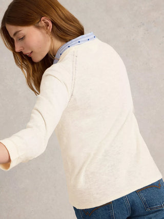 White Stuff Naria Linen Blend Cardi