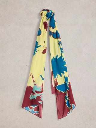 White Stuff Mixed Floral Scarf