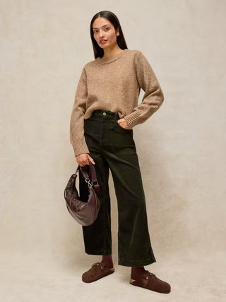 White Stuff Tia Cord Wide Leg Crop