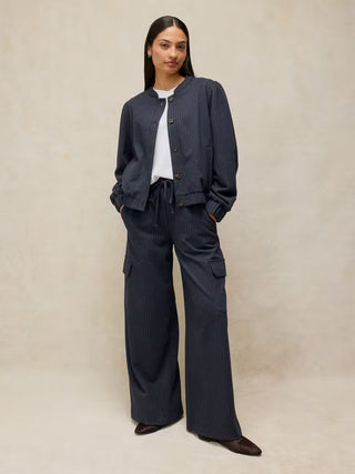 White Stuff Teagan Pinstripe Cargo Trouser