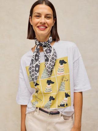White Stuff Katya Fall Dogs Graphic Tee