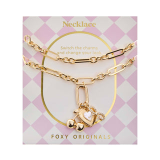 Foxy Originals Cheri Charm Necklace (Gold or Silver)