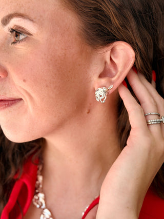 Pilgrim Inner Earrings in Silver