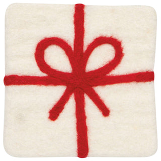 Christmas Felted Wool Coasters (Set of 4)
