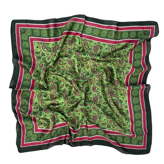 Iconic Mi Green Paisley Scarf