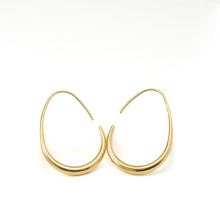 Blueeye Jewellery Gold Teardrop Hoop