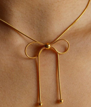 Hoopla Style Bow Necklace