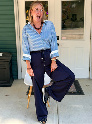 FRNCH Angelo Button Down Shirt with Bow