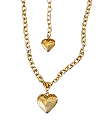 Hoopla Style Amoura Long Heart Pendant