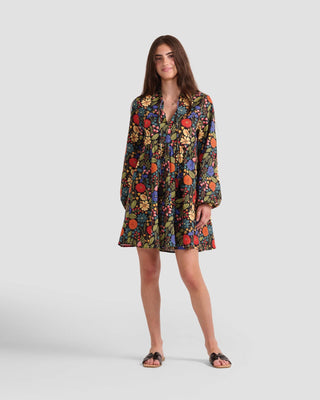 Poplin & Co. Black Floral Boho Mini