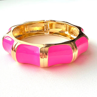 Pink Hinged Bangle