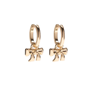 Bow Earrings Yellow Gold