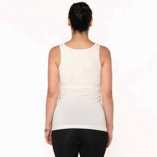 Terrera Effortless Bamboo Bra Tank in Off White