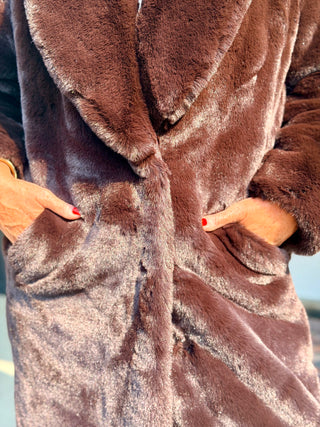 Lyla + Luxe Kate Full Length Faux Fur Coat