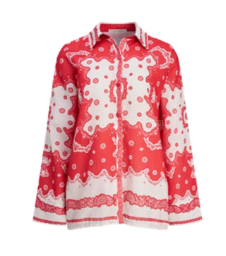 Astrid Red Scarf Yacht Shirt