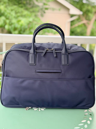 Lambert Amalfi Navy Nylon Travel Tote