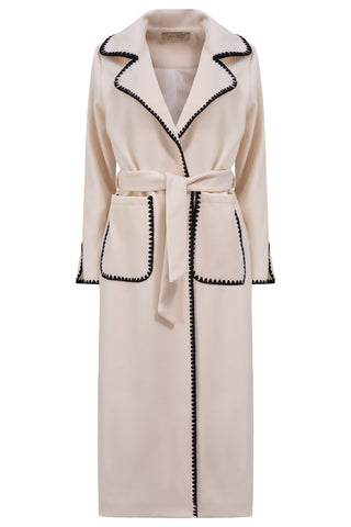 Astrid Trench Coat in Cream